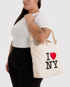 Flexible Daily Tote - Horizontal Zip Duck Bag in I Love NY