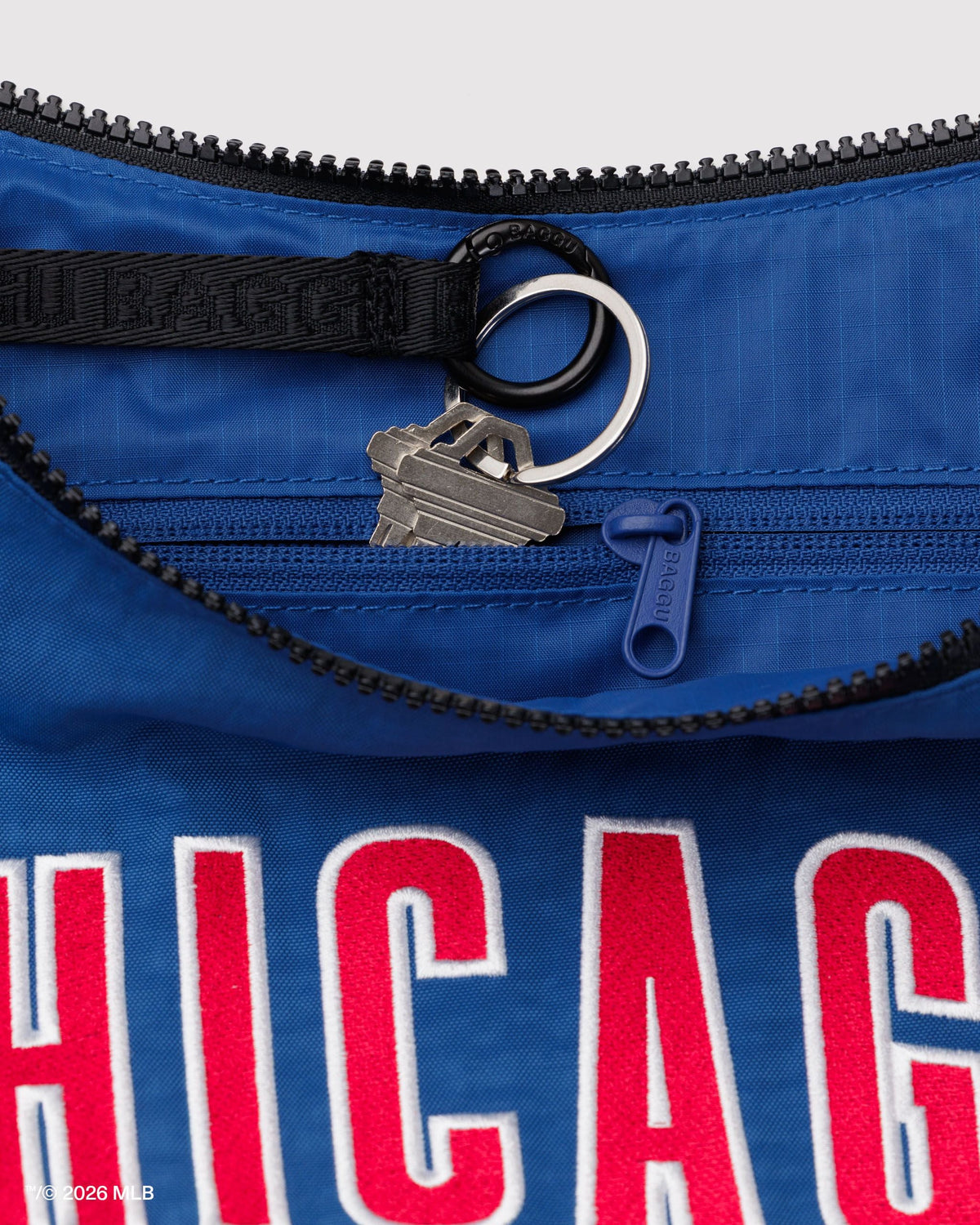 Easy Day to Night Carry - Medium Nylon Crescent Bag in Chicago CubsTM