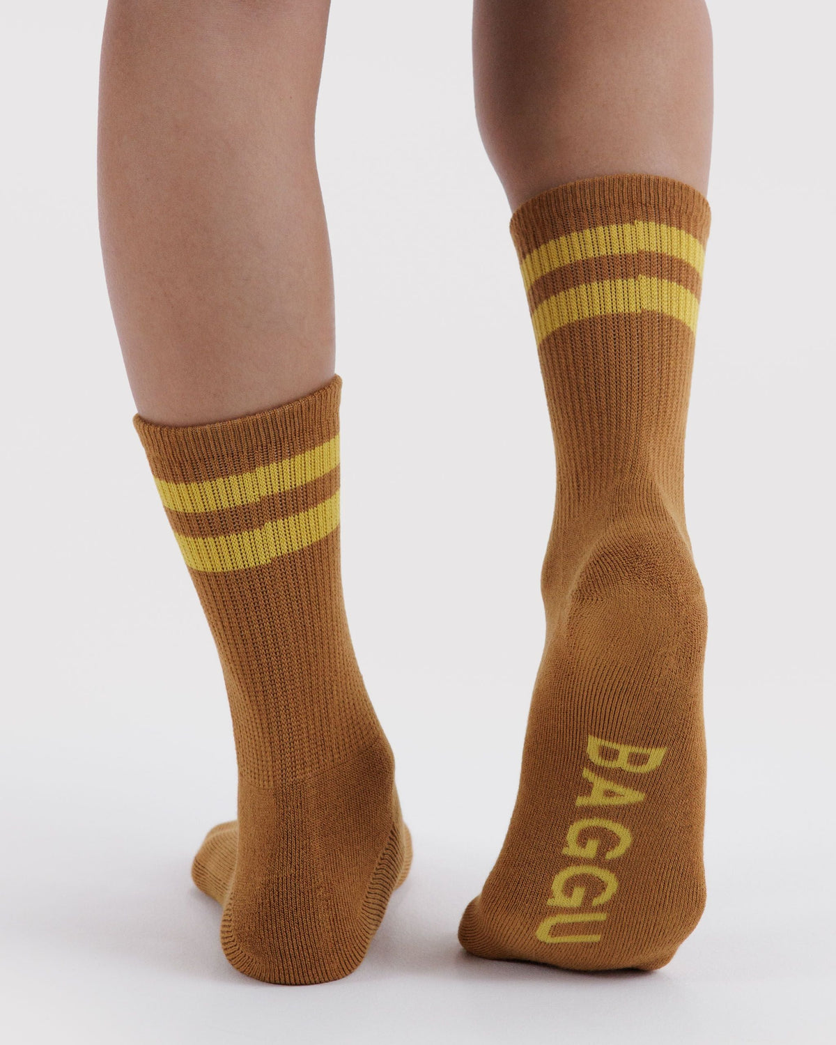 Soft Daily Essential - Ribbed Sock in Toffee Stripe