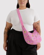 Easy Day to Night Carry - Medium Nylon Crescent Bag in Dancing Star