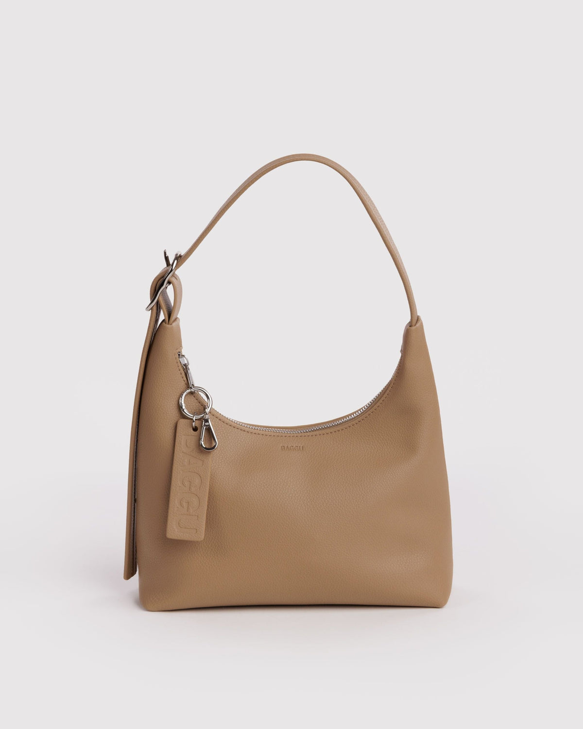 Mini Recycled Leather Shoulder Bag - Dune