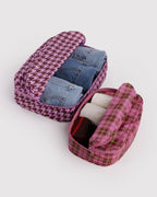 Organized Travel Essential - Packing Cube Set in Check Mix