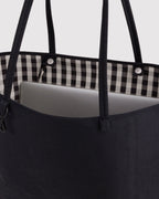 Flexible Daily Tote - Large Nylon Reversible Tote in Black Mix