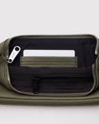 Easy Day to Night Carry - Recycled Leather Pochette in Loden