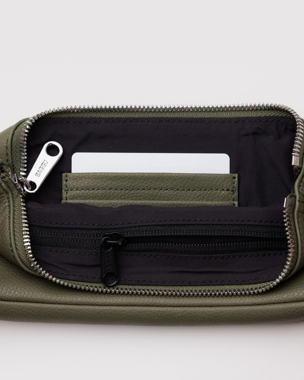 Easy Day to Night Carry - Recycled Leather Pochette in Loden