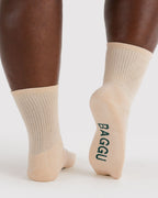 Soft Daily Essential - Ribbed Sock in Ecru
