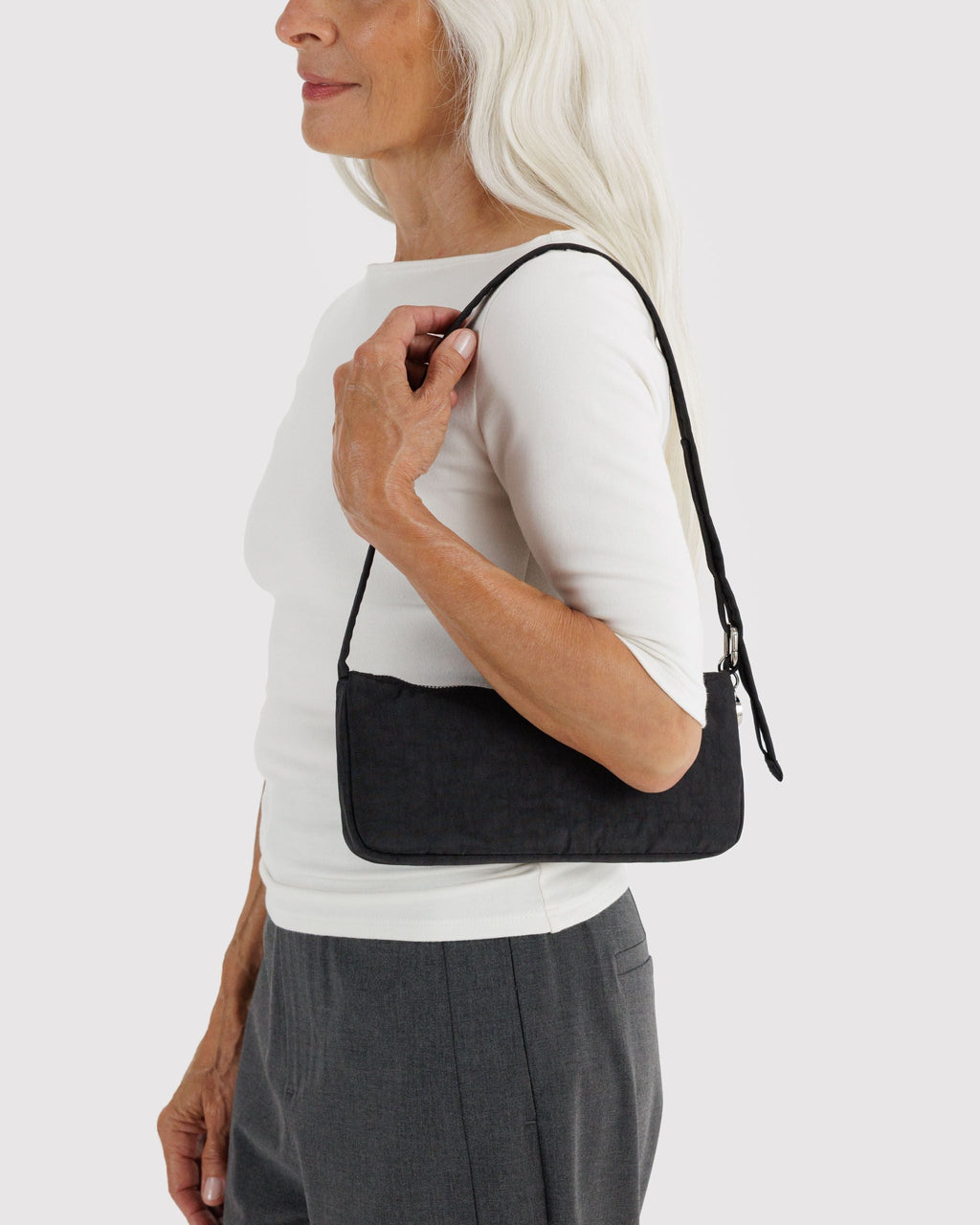 Easy Day to Night Carry - Nylon Pochette in Black