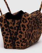 Easy Day to Night Carry - Nylon Bowler Bag in Leopard