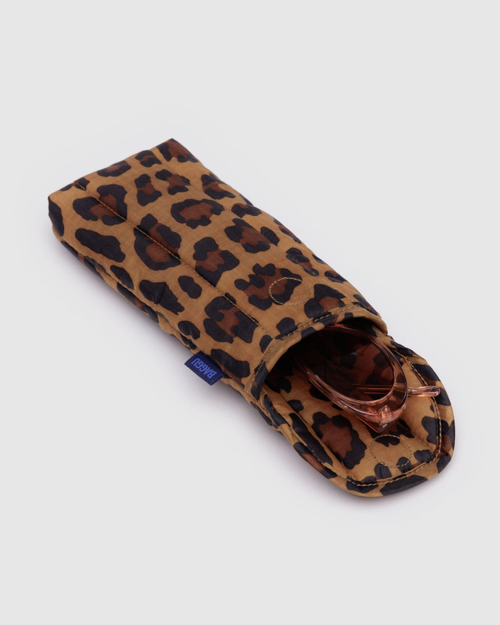 Padded Everyday Protection - Puffy Glasses Sleeve in Leopard