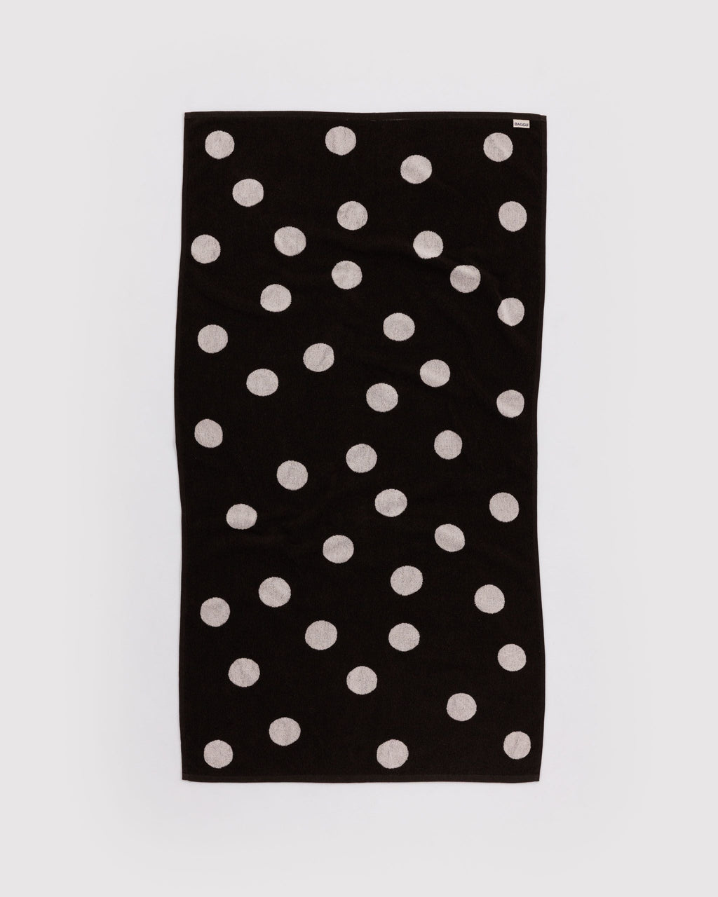 Comfortable Daily Towel - Bath Towel in Cream and Black Polka Dot