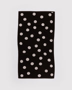 Comfortable Daily Towel - Bath Towel in Cream and Black Polka Dot