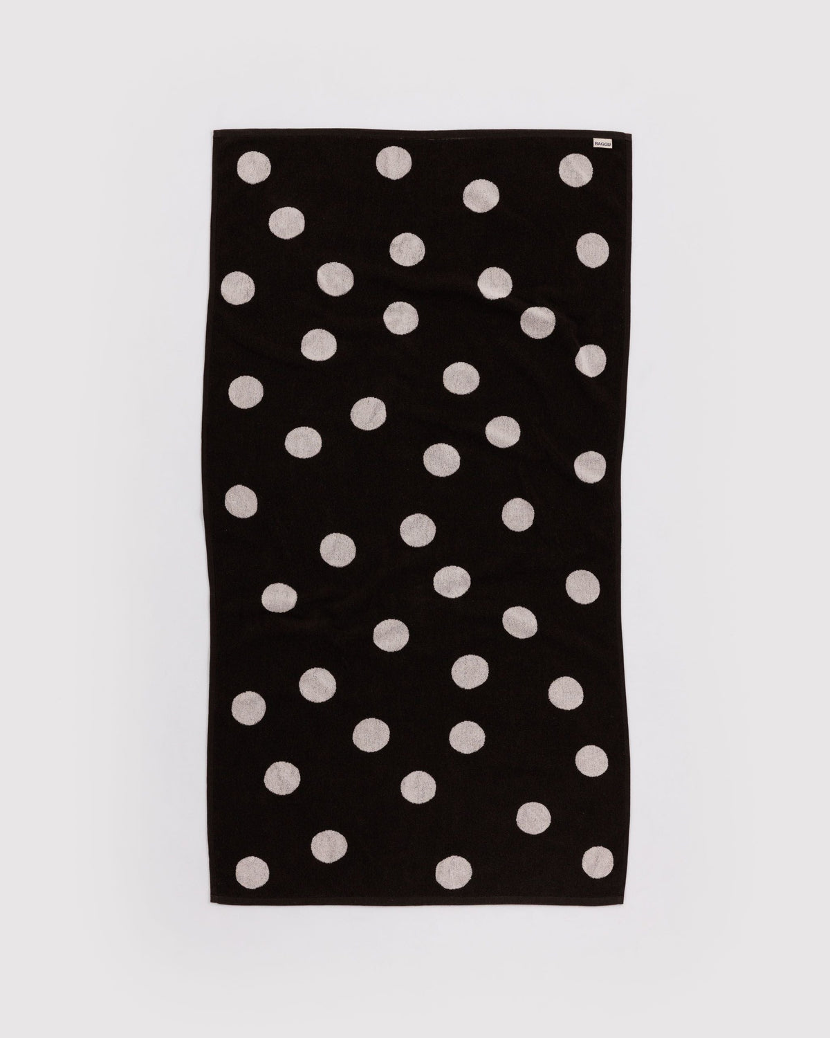 Comfortable Daily Towel - Bath Towel in Cream and Black Polka Dot