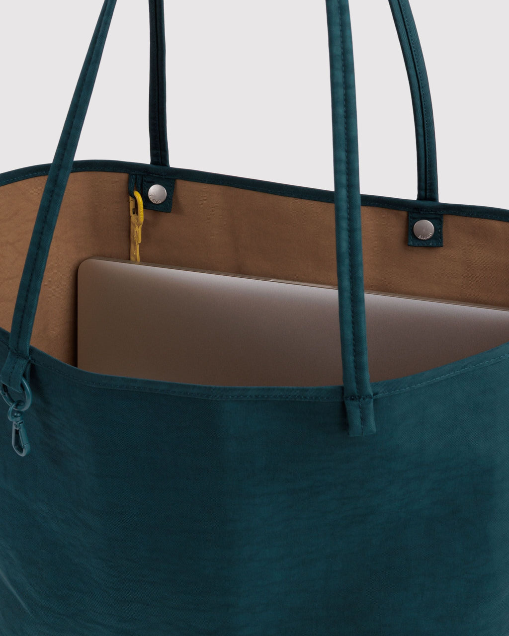 Flexible Daily Tote - Large Nylon Reversible Tote in Deep Sea Mix
