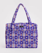 Cloud Carry-On - Market Plaid Blue