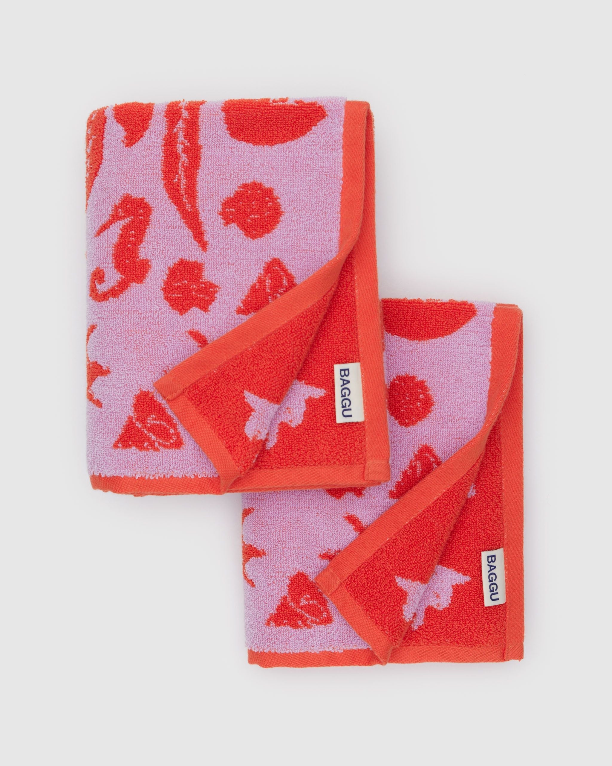 Comfortable Daily Towel - Hand Towel Set of 2 in Sea Shells