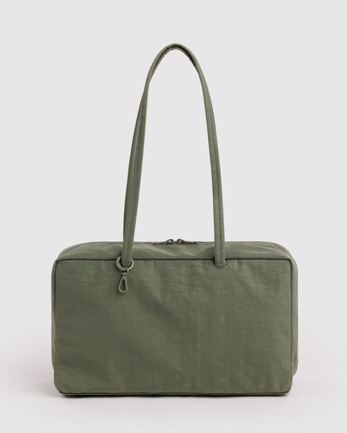 Medium Nylon Bowler Bag - Caper