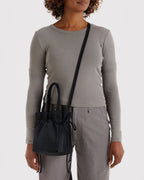 Easy Day to Night Carry - Nylon Drawstring Bag in Black