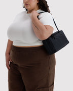 Easy Day to Night Carry - Nylon Bowler Bag in Black