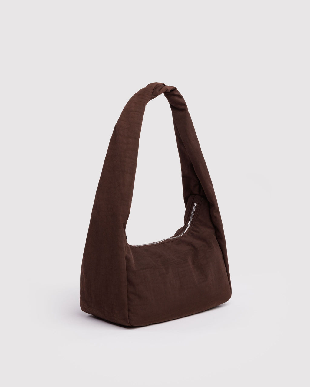 Easy Day to Night Carry - Small Nylon Meringue Bag in Coffee
