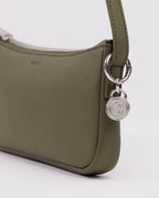 Easy Day to Night Carry - Recycled Leather Pochette in Loden