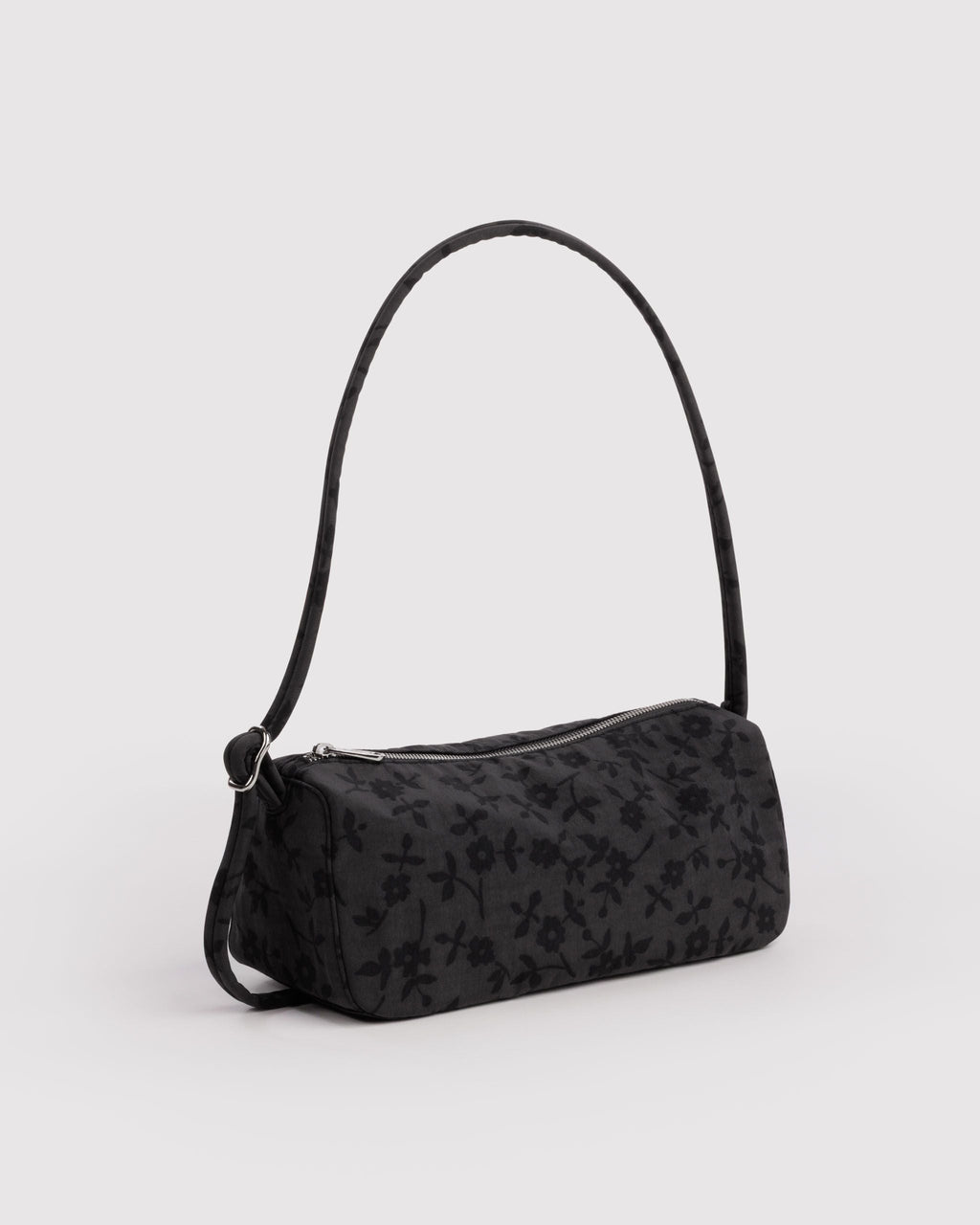 Easy Day to Night Carry - Nylon Loaf Bag in Charcoal Ditsy Floral