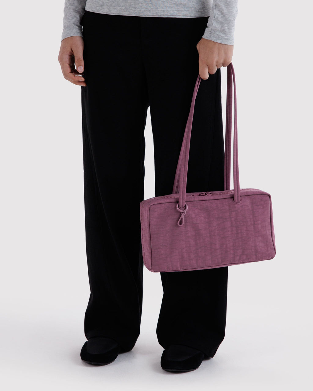 Easy Day to Night Carry - Nylon Bowler Bag in Wild Plum