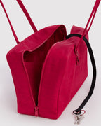 Easy Day to Night Carry - Medium Nylon Bowler Bag in Cherry
