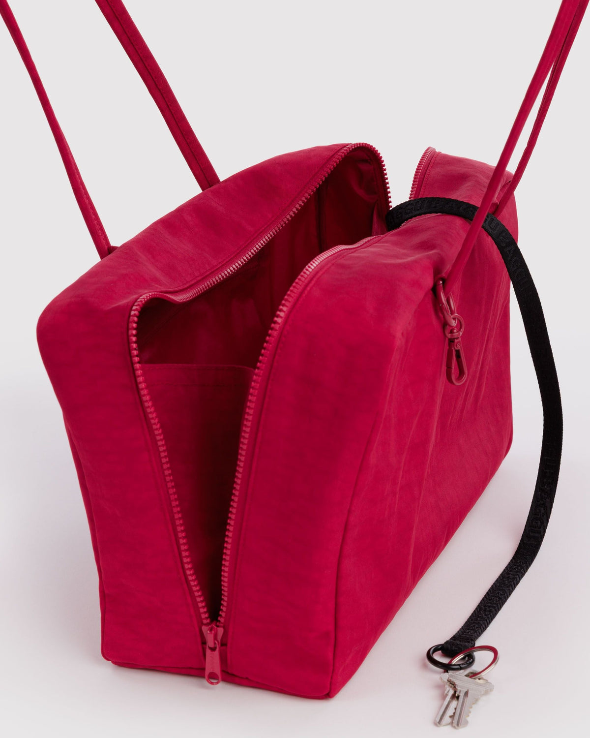 Easy Day to Night Carry - Medium Nylon Bowler Bag in Cherry
