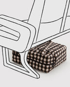 Small Cloud Carry-On in Blurred Gingham Brown - Easy Style