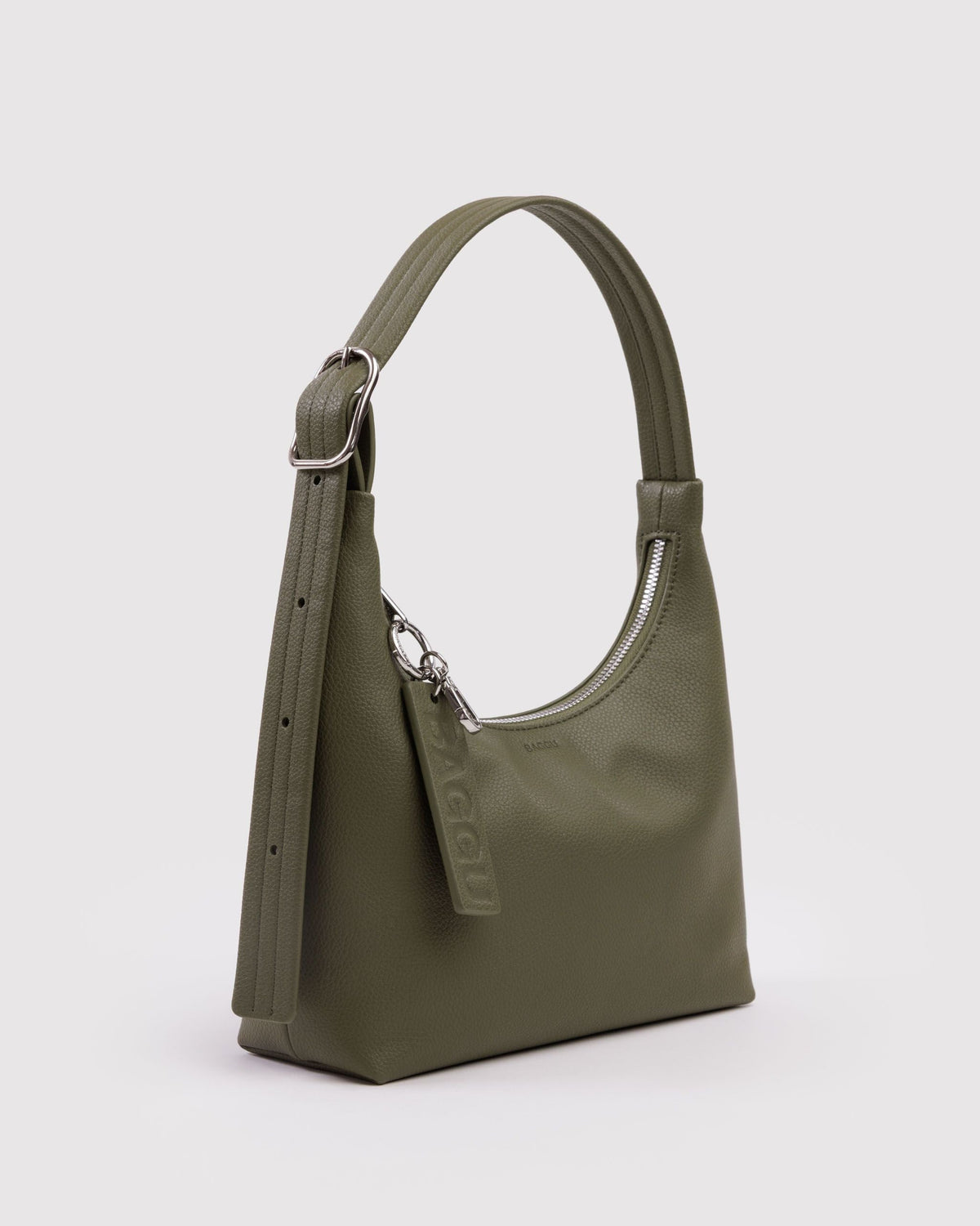 Easy Day to Night Carry - Mini Recycled Leather Shoulder Bag in Loden