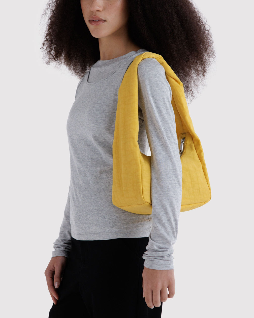 Easy Day to Night Carry - Small Nylon Meringue Bag in Sunflower