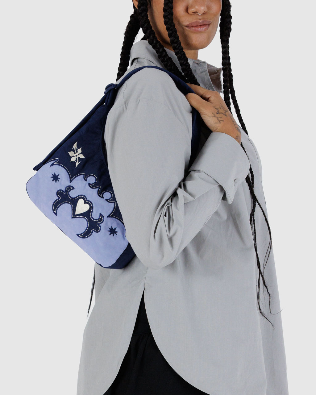 Mini Nylon Shoulder Bag - Sale in Western Applique - Easy Style