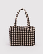 Small Cloud Carry-On - Blurred Gingham Brown