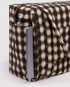 Small Cloud Carry-On in Blurred Gingham Brown - Easy Style