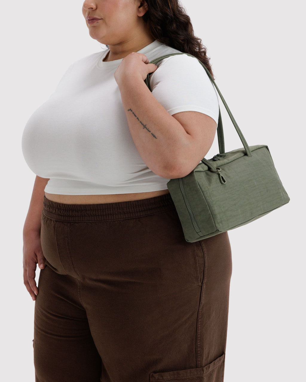 Easy Day to Night Carry - Nylon Bowler Bag in Caper