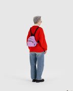 Organized Everyday Pack - Mini Nylon Backpack in Peony
