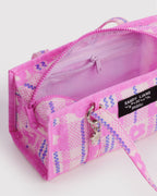 Mini Nylon Market Bag in Market Plaid Pink - Easy Style