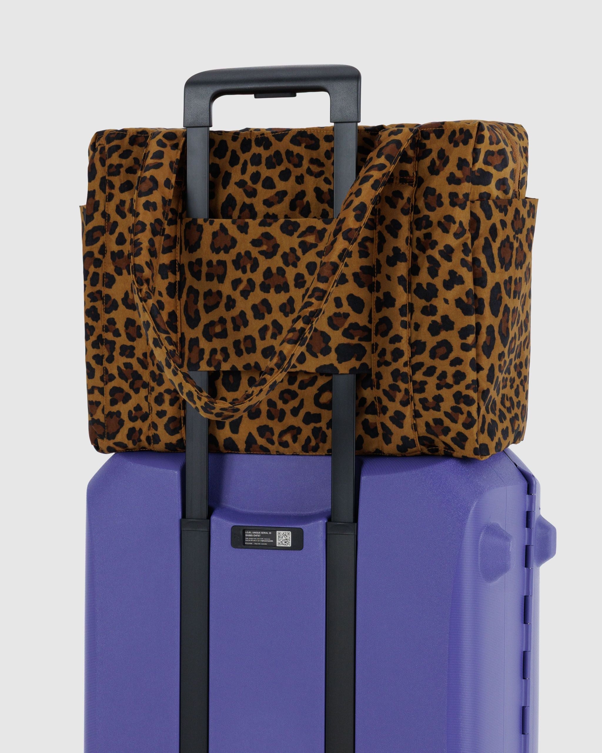 Lightweight Trip Companion - Small Cloud Carry-On in Leopard