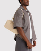 Easy Day to Night Carry - Nylon Bowler Bag in Custard