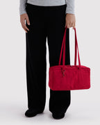 Easy Day to Night Carry - Nylon Bowler Bag in Cherry