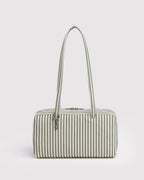 Nylon Bowler Bag - Sage Stripe
