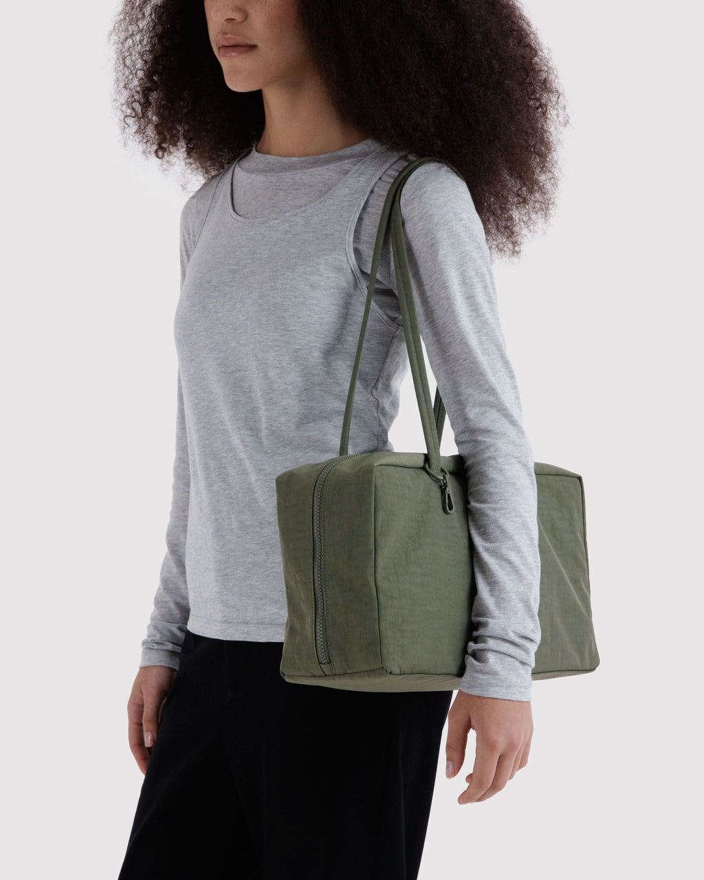 Easy Day to Night Carry - Medium Nylon Bowler Bag in Caper