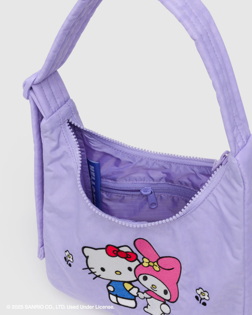 Mini Nylon Shoulder Bag - Sale in Embroidered Hello Kitty - Easy Style