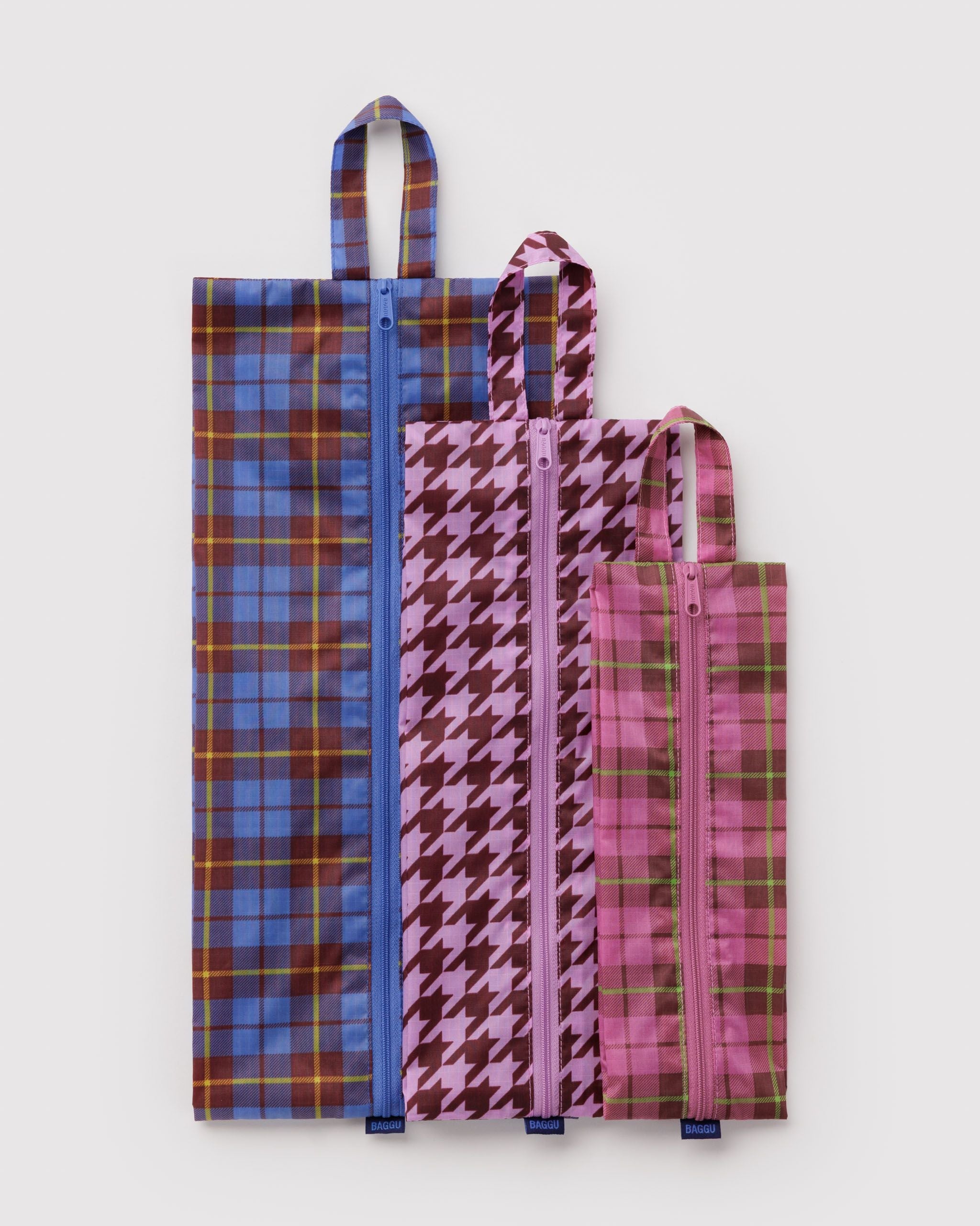 Organized Travel Essential - 3D Zip Set in Check Mix