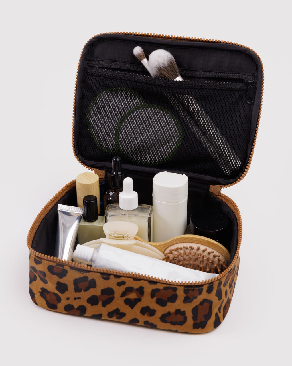 Organized Travel Essential - Small Cosmetic Case in Leopard