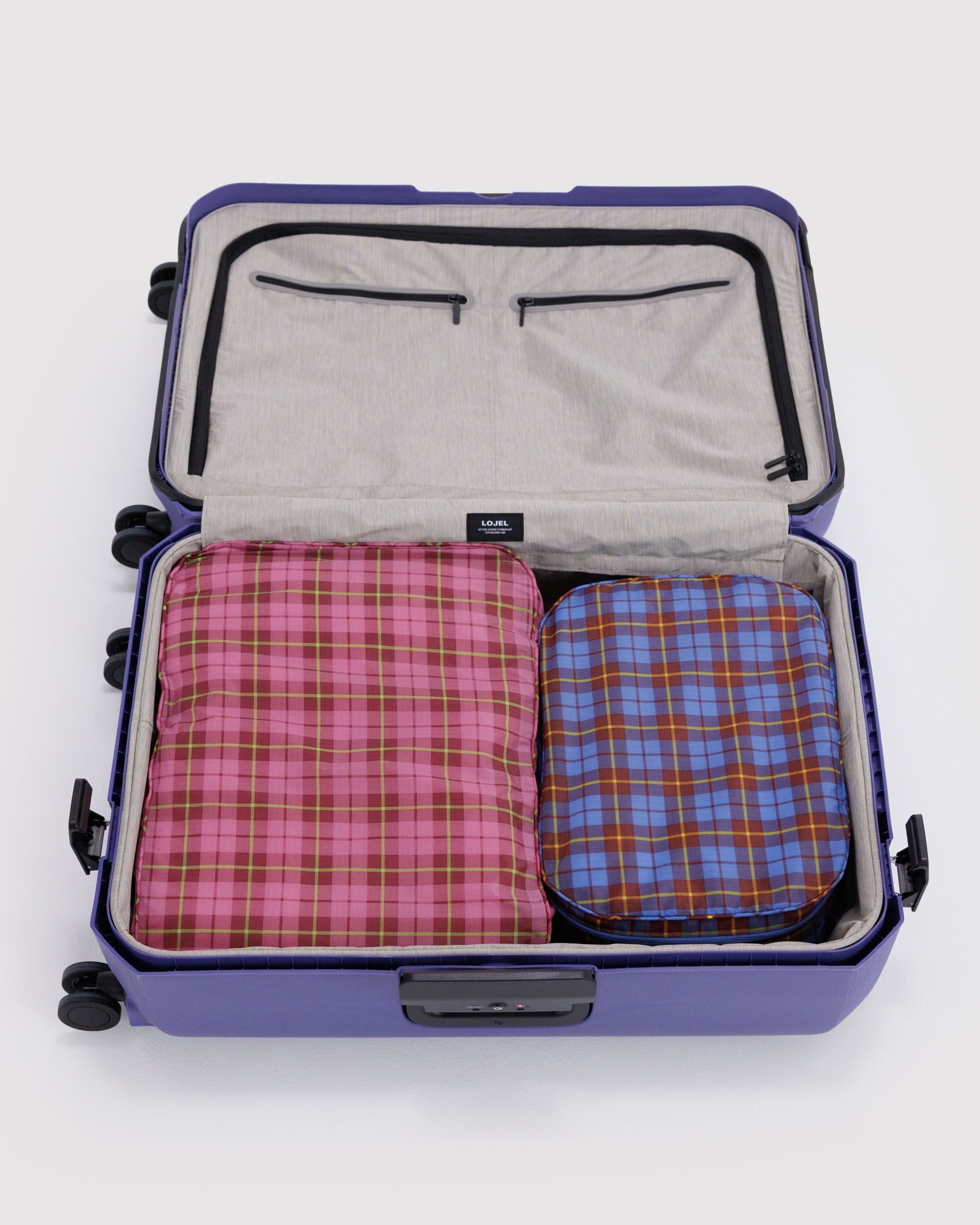 Organized Travel Essential - Large Packing Cube Set in Check Mix