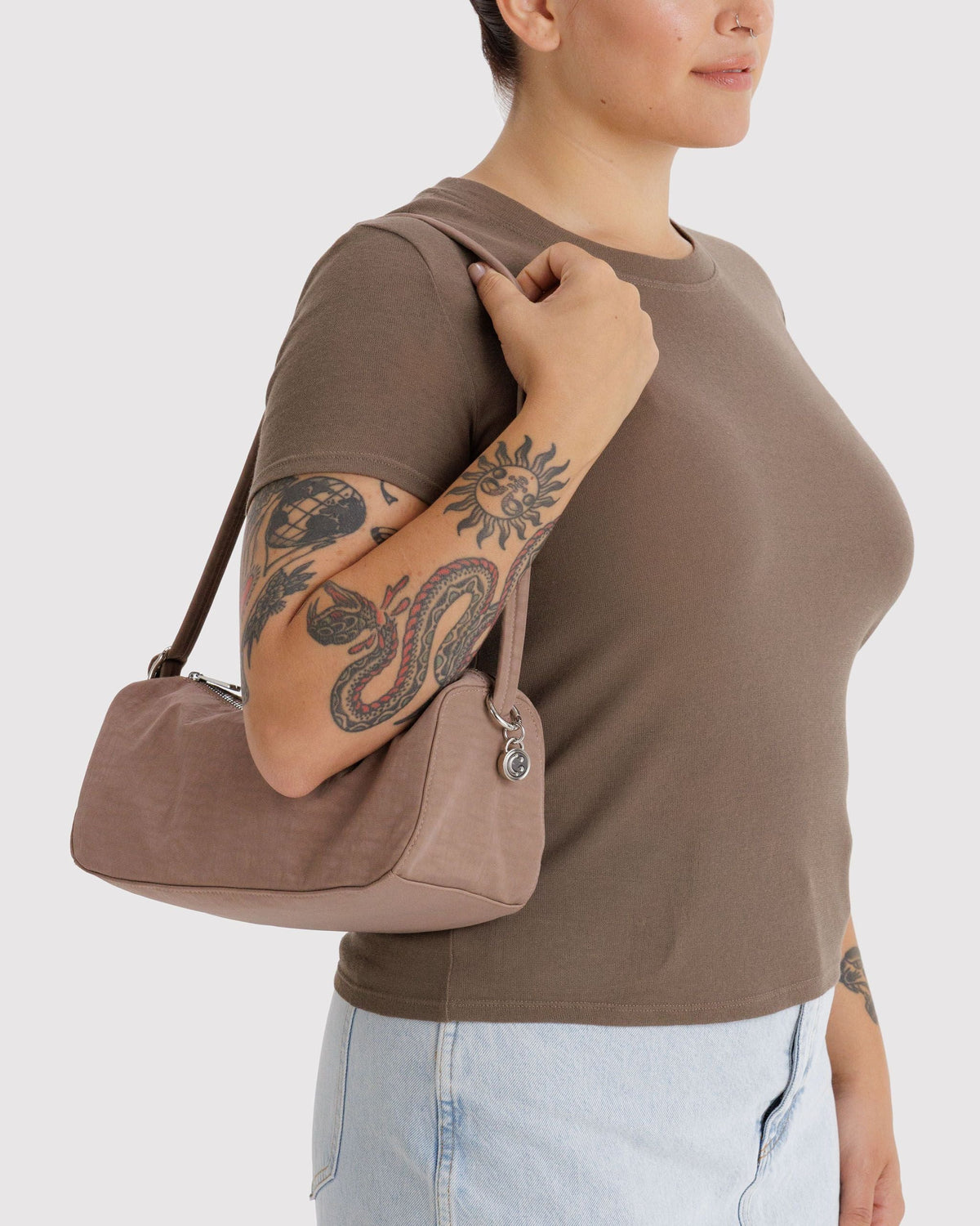 Easy Day to Night Carry - Nylon Loaf Bag in Toasted Almond