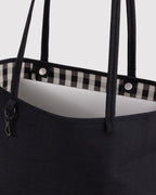 Flexible Daily Tote - Medium Nylon Reversible Tote in Black Mix