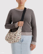 Medium Nylon Crescent Bag in Storybook Floral - Easy Style
