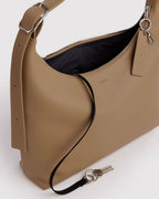 Easy Day to Night Carry - Recycled Leather Shoulder Bag in Dune